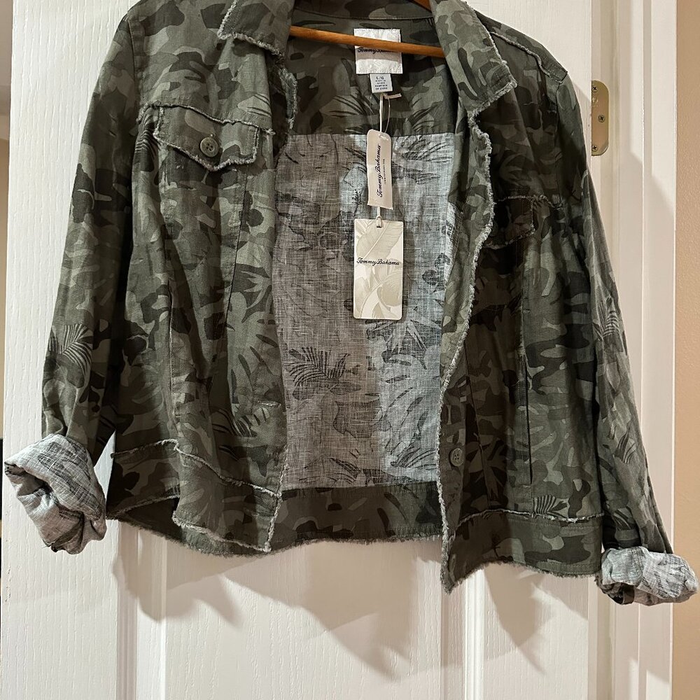 Jacket, Tommy Bahama, LG, camo